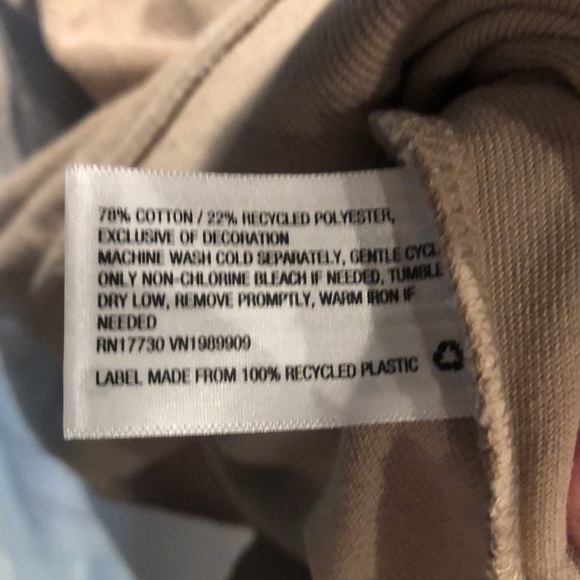 JoyLab Tan French Terry Cloth oversized  Open Back Sweatshirt -size small-NWT - Picture 7 of 8